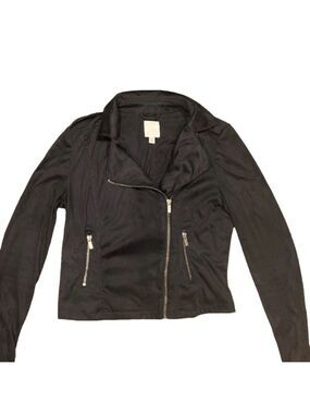 Lauren Conrad| Moto jacket. Faux micro suede. Medium. J18